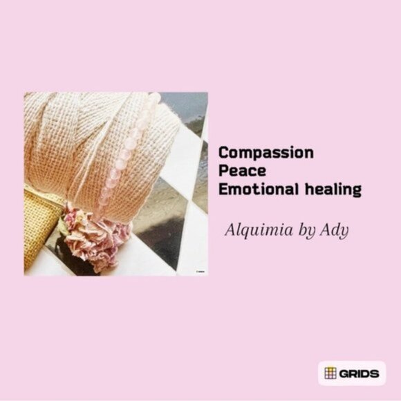 Pink Quartz gold layered charms necklace - Picture 7 of 9